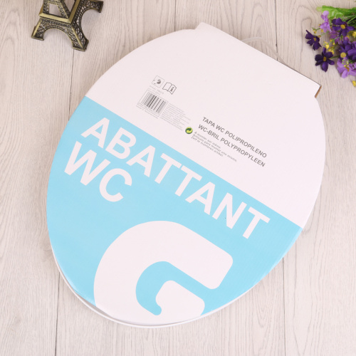 Pp New Material 17 Inch Fashion American Standard Toilet Seat Monochrome