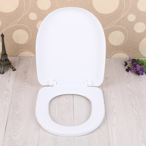 Plastic 18 "white U-shaped plastic toilet seat