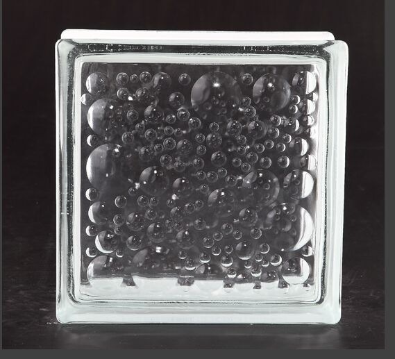 Factory direct sales of transparent glass bricks, 190*190*80 glass bricks with bubble patterns details Picture