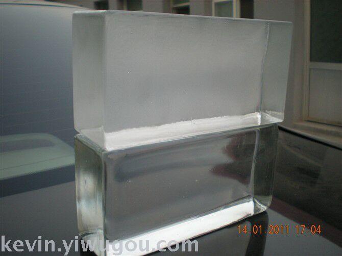 热熔实心磨砂玻璃砖 200*100*50 出口非洲厂家直销