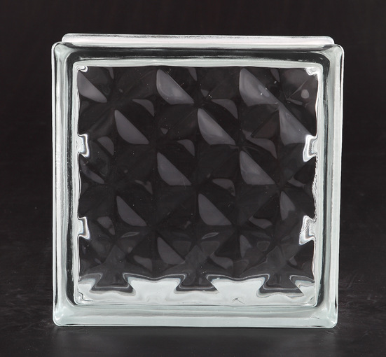 厂家直销空心玻璃砖 斜大花格纹 出口产品