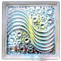 Crystal glass bricks, hollow glass bricks, outdoor walls, indoor partitions, decorative translucent glass details Picture