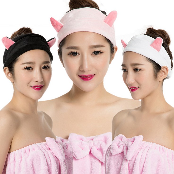 跑男同款猫耳朵束发带可爱发饰 发箍创意洗脸发带头饰