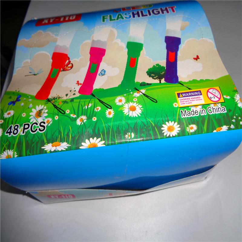 Children's toy XY110 flashlight, gift LED keychain, night light, light source, factory direct sales details Picture
