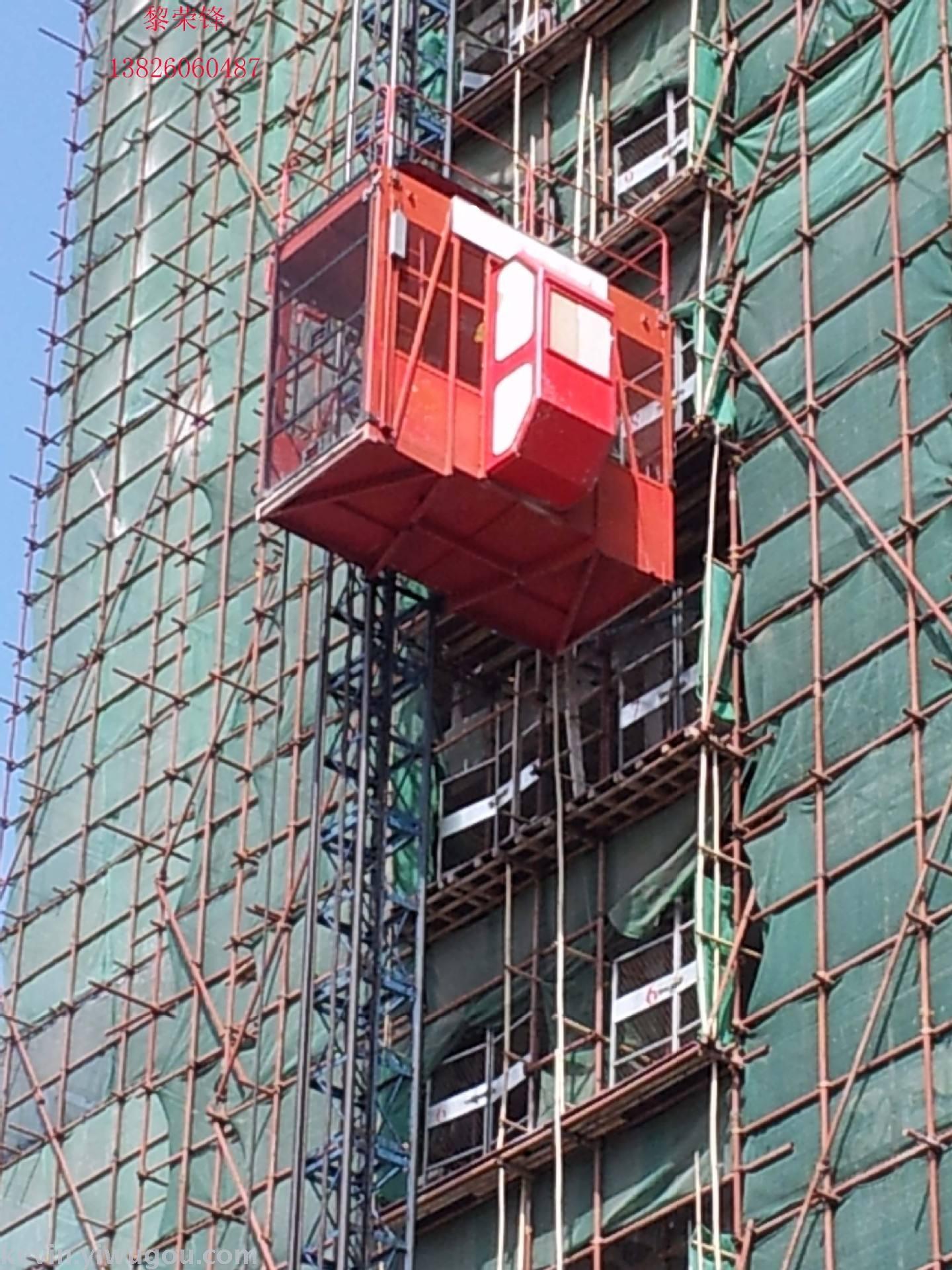 Construction hoist, tower crane
