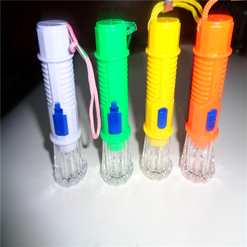 Children's toy HE-668 flashlight, gift LED keychain, night light, luminous supply, factory direct sales details Picture