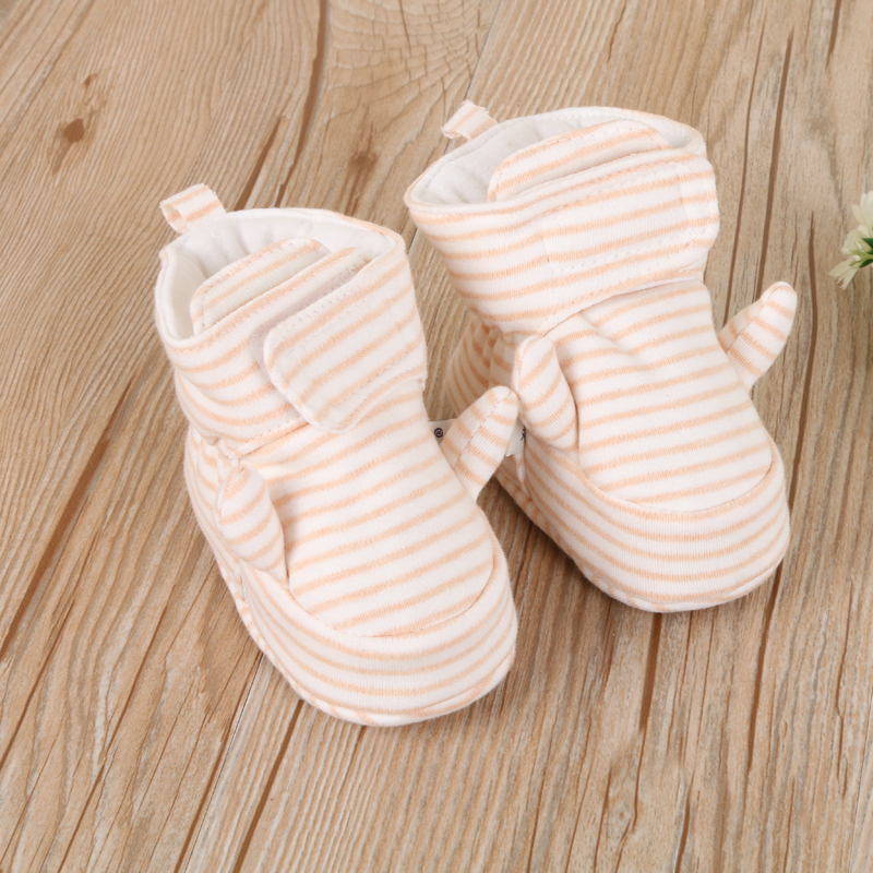 Shiliwa Spring and Autumn Colorful cotton sheep horn three-button non-removable soft-soled baby shoes and infant shoes Specification image