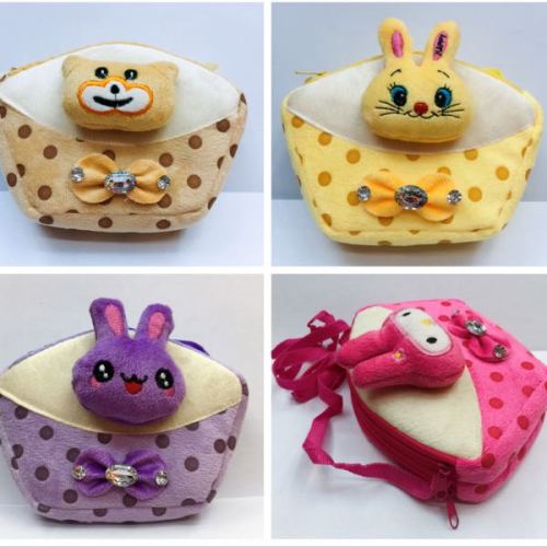 Bolsa satchel de peluche doble pull para niños satchel bolsa de exportación de comercio exterior