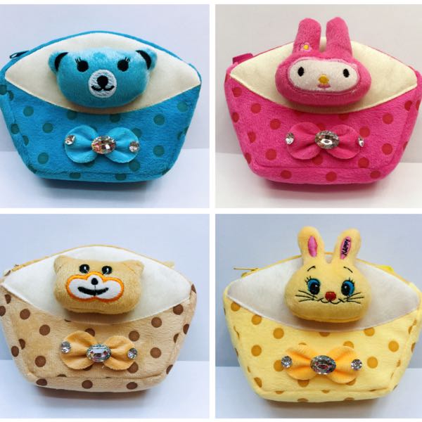 Bolsa satchel de peluche doble pull para niños satchel bolsa de exportación de comercio exterior details Picture