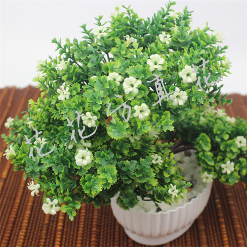 仿真植物小花小盆栽 假花小树草球盆景