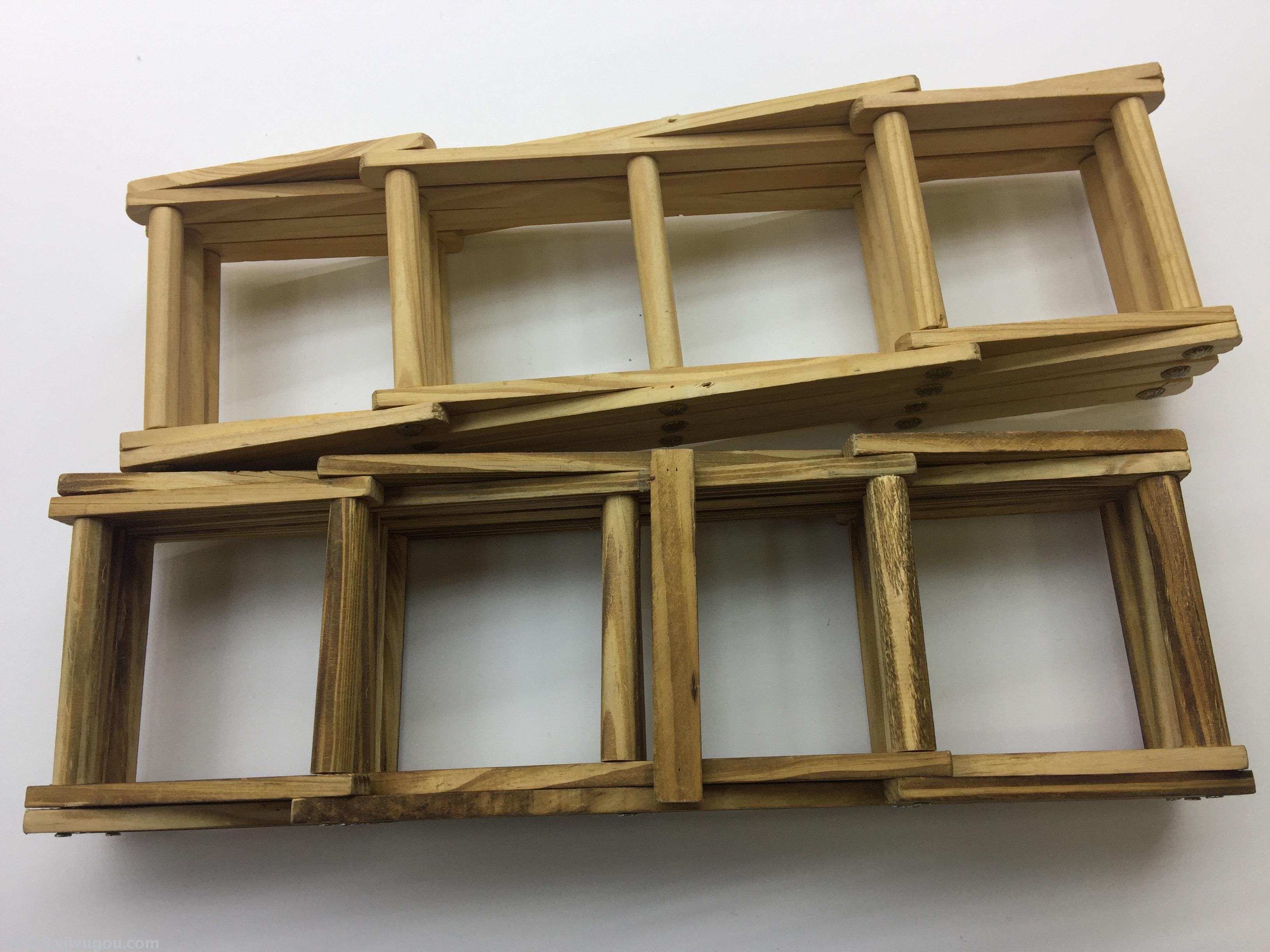 Folding pine wine rack and red wine rack Specification image