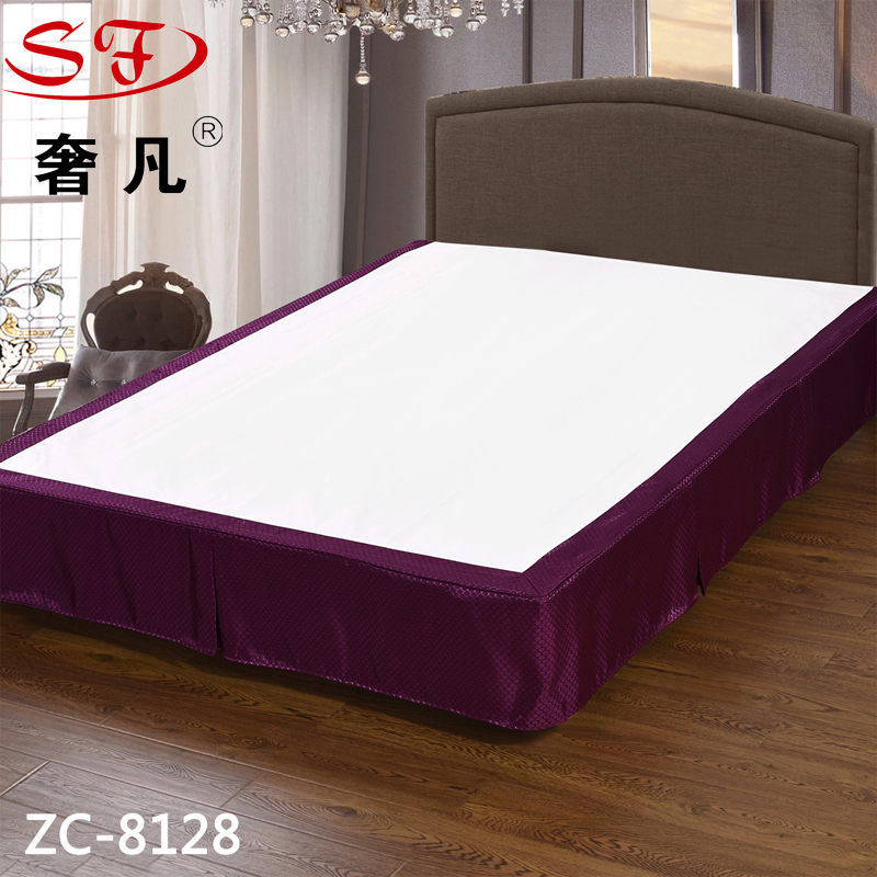 Bedding for hotels and guesthouses, bedspreads, bed skirts, all-cotton lace-edge bedspreads, bed sheets details Picture
