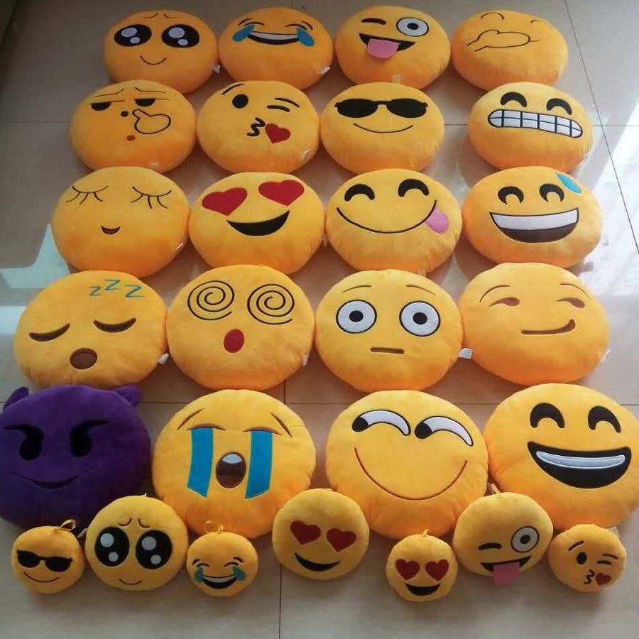 Plush toys, plush throw pillows, emoji pendants, QQ keychains, 5cm emoji pendants, keys Specification image