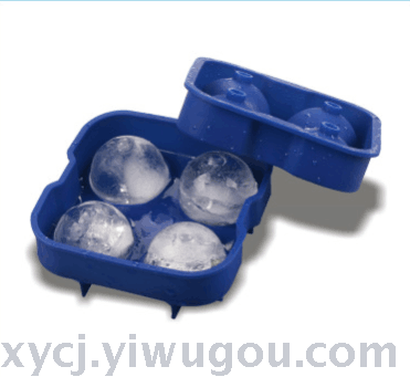 Four-hole silicone ice hockey balls, ice-making silicone molds for ice hockey, creative silicone round balls Specification image