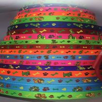 Nylon printed dog tape nylon dog tape nylon dog bone tape pet leash nylon printed thick tape