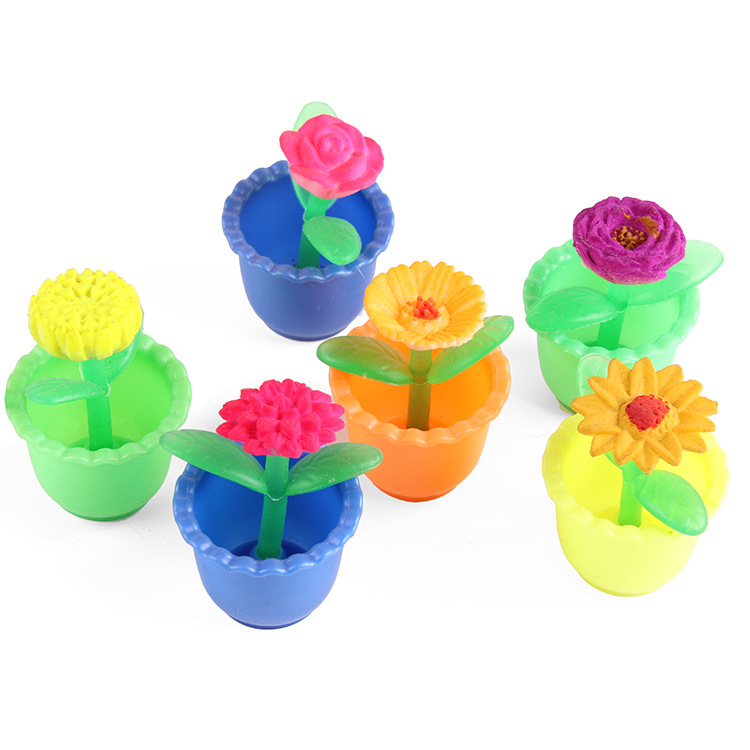 Wholesale of novel toys, water-soaked swelling plants, four-season flowers, swelling potted large simulation toys Application Scenario