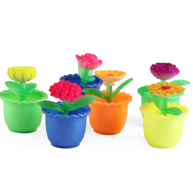 Wholesale of novel toys, water-soaked swelling plants, four-season flowers, swelling potted large simulation toys Specification image