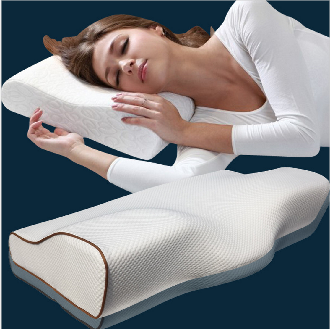 记忆枕保健慢回弹枕头批发 蝶型枕