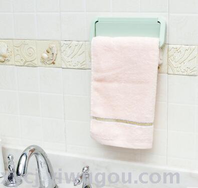 Creative, powerful, seamless hanging rack, kitchen rag rack, bathroom towel rack, non-drilling door back rack manufacturer Specification image
