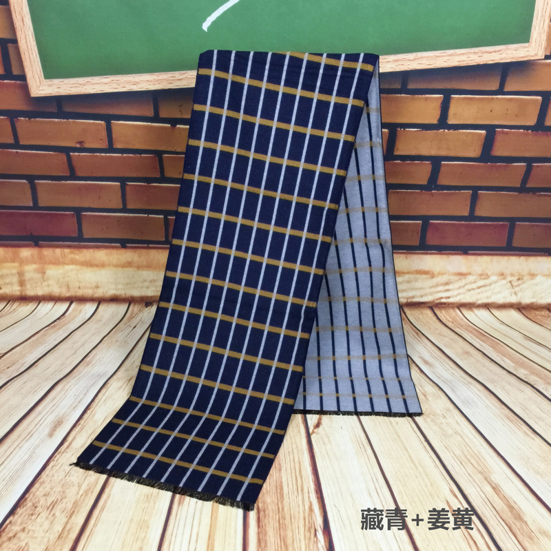30X180 scarf Fashion style New winter scarf 2022 new Korean plaid scarf wool scarf 2022 new men winter plaid bib dad gift boyfriend boy