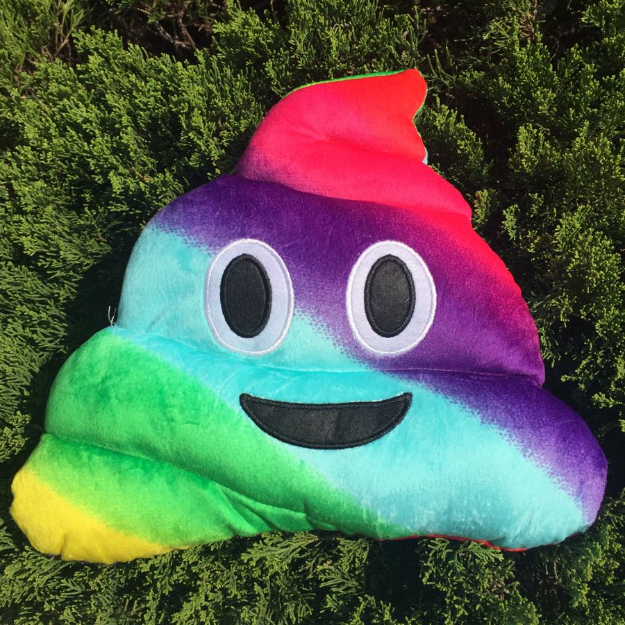 Plush pillow, poop pillow, colorful poop Application Scenario