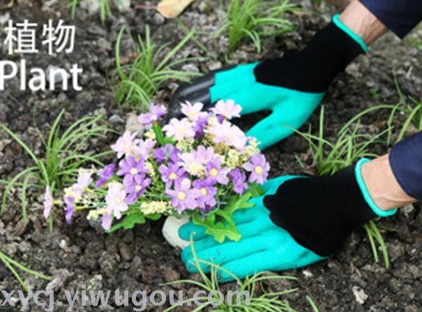 The popular Garden flower planting gloves for digging soil and planting labor protection with impregnated glue in foreign trade Application Scenario