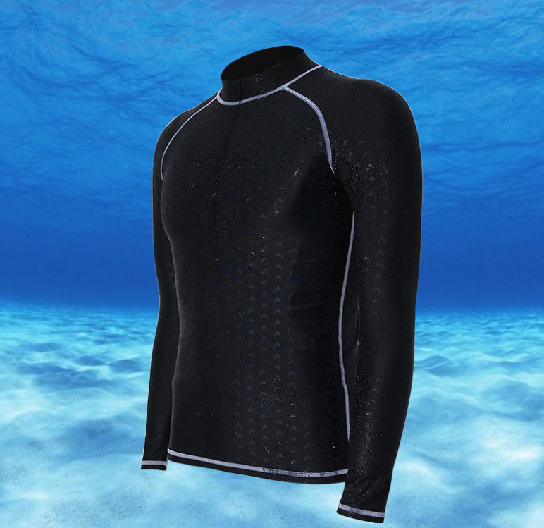 Waterproof quick-drying men's long-sleeved sun-protective clothing, women's diving swimsuits, snorkeling and surfing suits