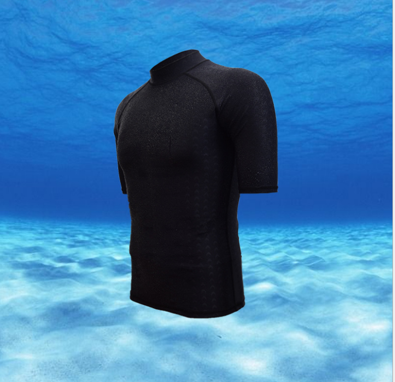 Waterproof quick-drying faux shark skin half-sleeved sun-protective clothing, diving swimsuits, windbreakers, men's short-sleeved surfing shirts Application Scenario