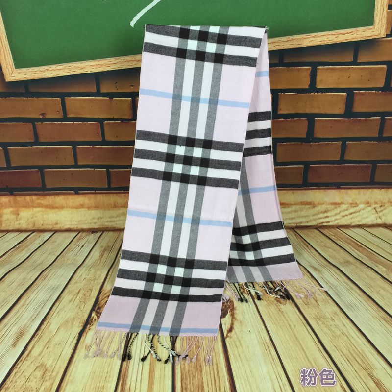 Baba plaid new winter scarf 2022 new Korean version of plaid foreign trade scarf cotton wool shawl company LOGO gift