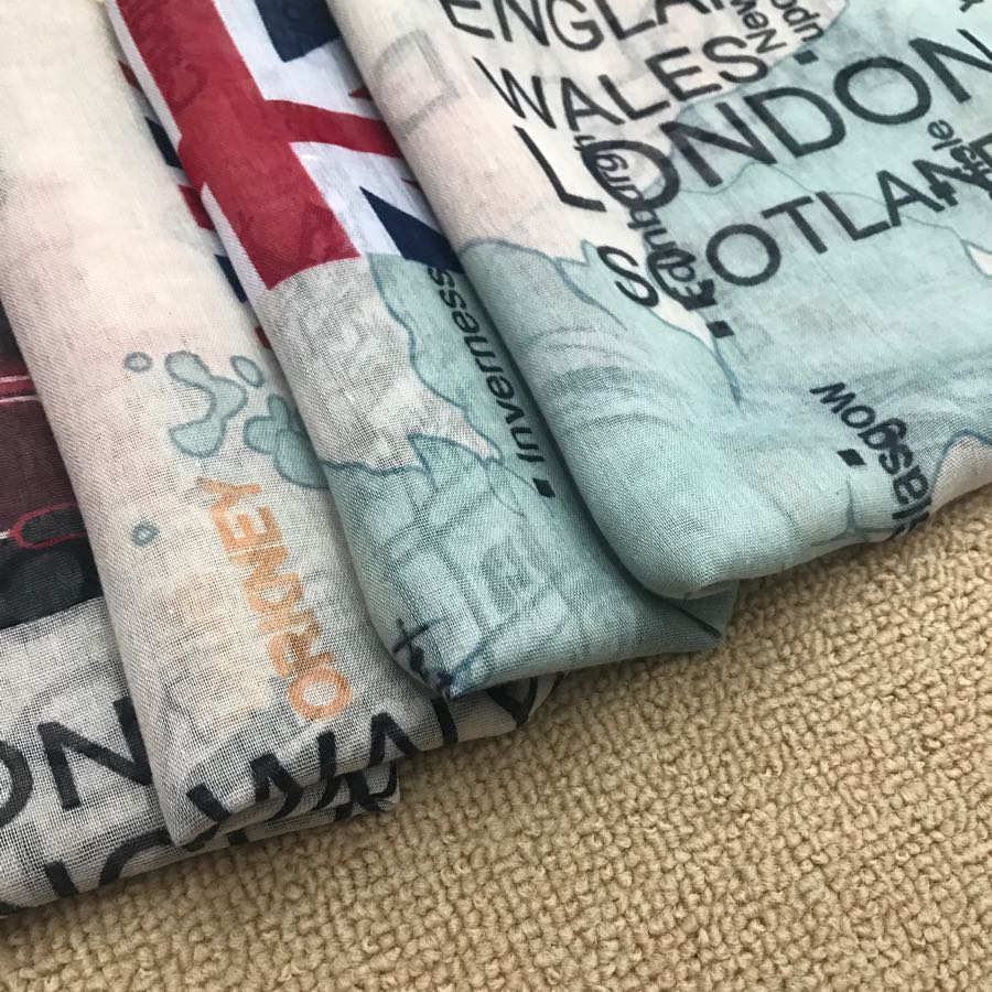 90*180 Bali yarn British-style polyester scarf factory direct sales, exclusively for foreign trade Application Scenario