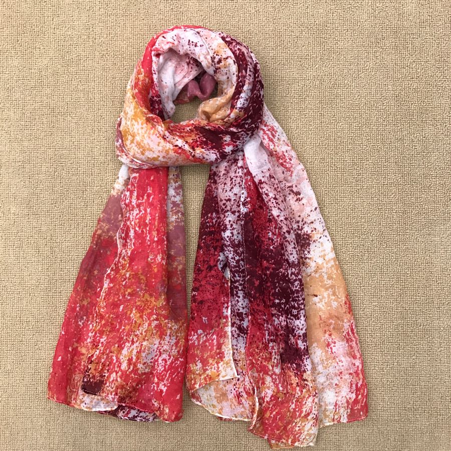 90*180 Balinese yarn meteor Shower Paris yarn printed scarf for foreign trade