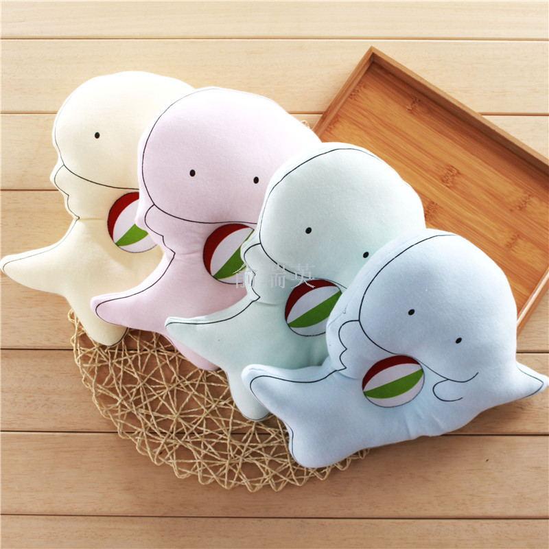 新生儿婴儿卡通定型枕小海豚记忆棉枕头婴儿防偏头枕头母婴用品