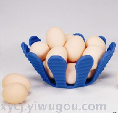 Silicone multi-functional folding placemat table anti-ironing mat flower type multi-functional deformation fruit basket table mat