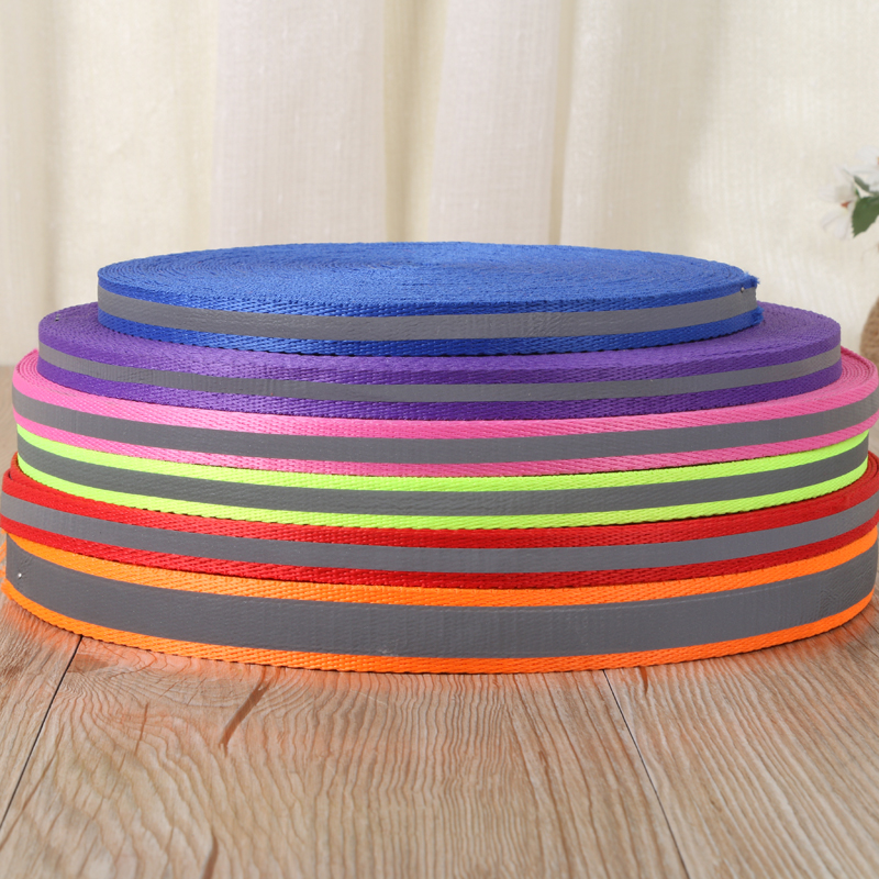 Reflective polypropylene with polyester with pet traction with accessories for clothing cases and bags