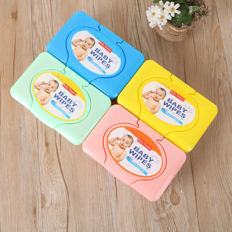 盒装带盖无刺激无纺布湿巾宝宝婴儿湿巾