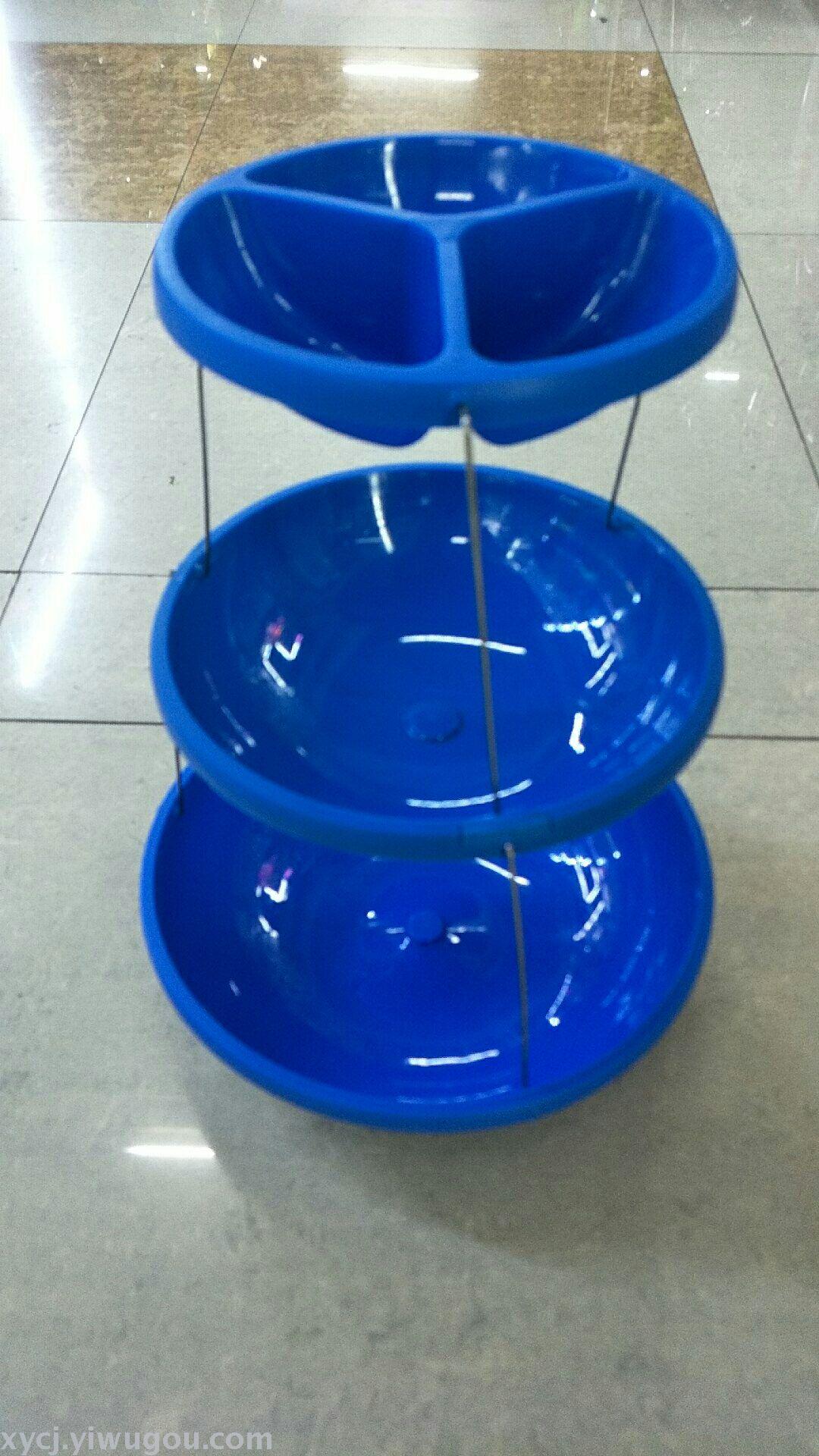 Retractable fruit platter, round fruit platter, Amazon bestseller, new in stock, three-layer fruit platter details Picture