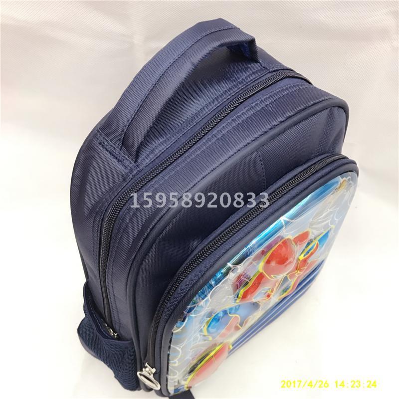 Factory Direct School Bag Backpack Cartoon Bag Backpack 3D Bag Children Bag Student Bag Gift Bag Pull Rod Bag Specification drawing