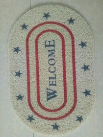 pvc spray silk printing floral floor MATS Bathroom MATS Door MATS