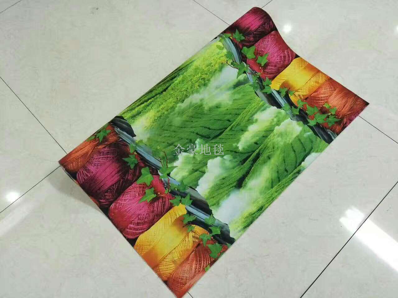 3D HD printed floor mat non-slip mat