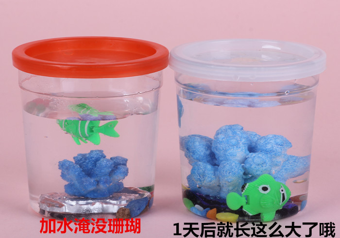 A coral bonsai fish tank with a colorful base, a set of coral that will grow and float Specification image