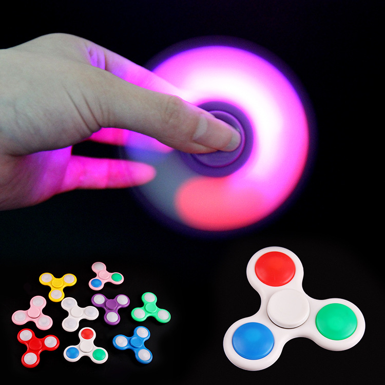 Triangle fidget spinner Light fidget spinner fingers