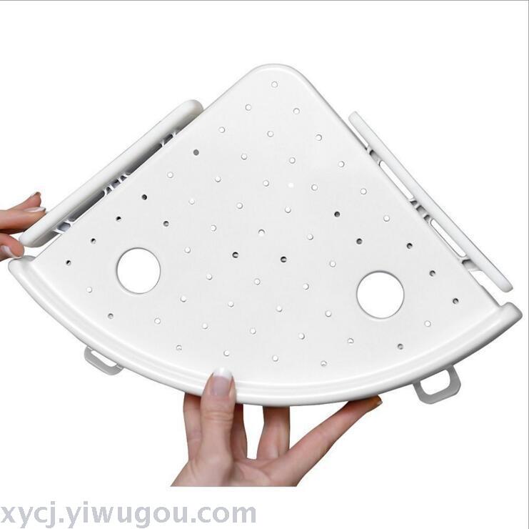 Bathroom rack, storage rack, wall-mounted seamless multi-functional triangular rack details Picture