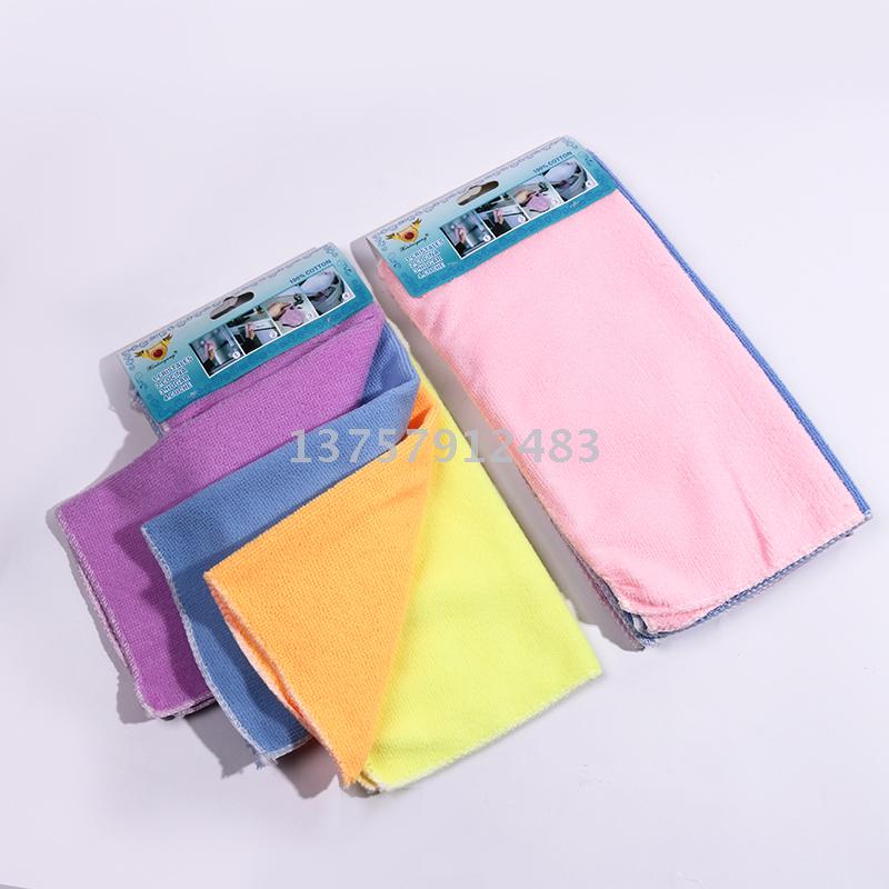 Superfine fiber kitchen towels and cloths that absorb water and do not shed fibers. Table cleaning cloths details Picture