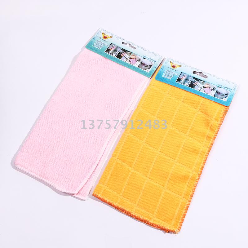 Superfine fiber kitchen towels and cloths that absorb water and do not shed fibers. Table cleaning cloths Specification image