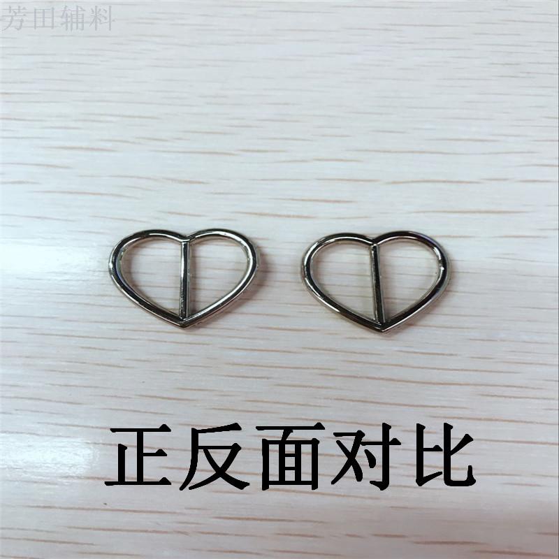 Alloy heart third buckle, belt belt buckle, hat shoe decoration buckle details Picture