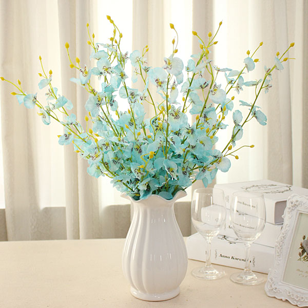 Simulated dancing orchid, simulated flower, simulated bonsai flower, plastic flower, simulated artificial flower, simulated lawn Specification image