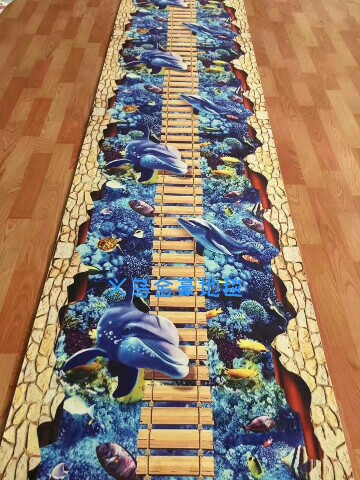 High definition printed hallway blanket