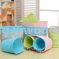 Storage baskets, plastic baskets, storage baskets, bathroom storage baskets, storage baskets Application Scenario