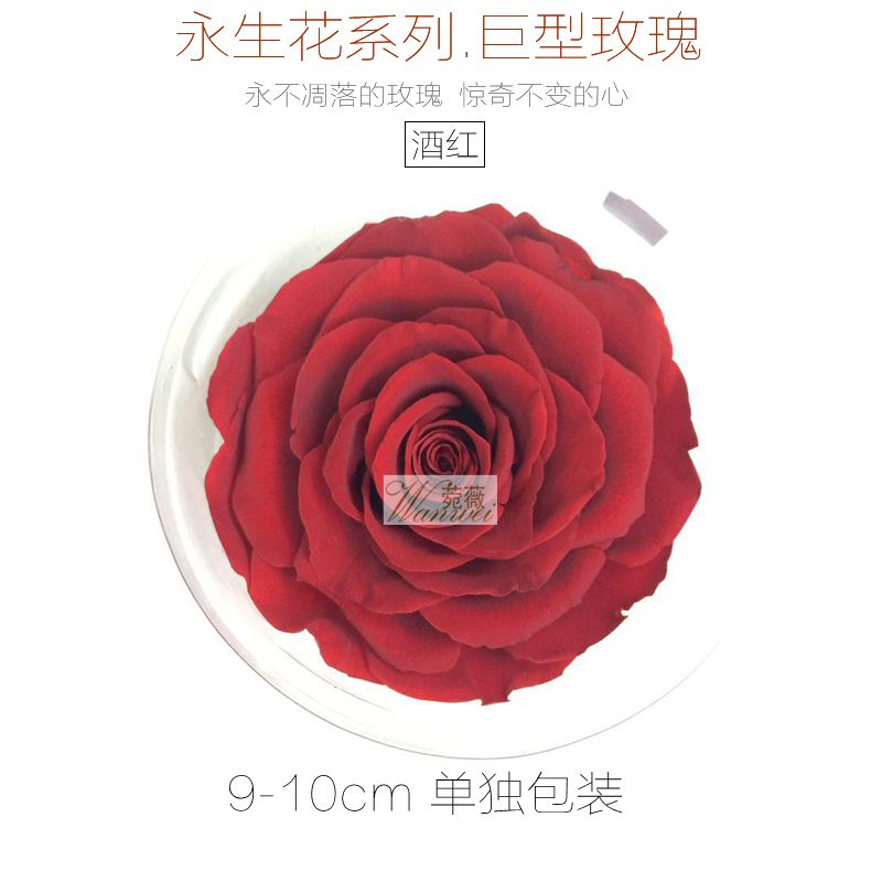 巨型七彩永生保鲜玫瑰花 生日情人节礼盒