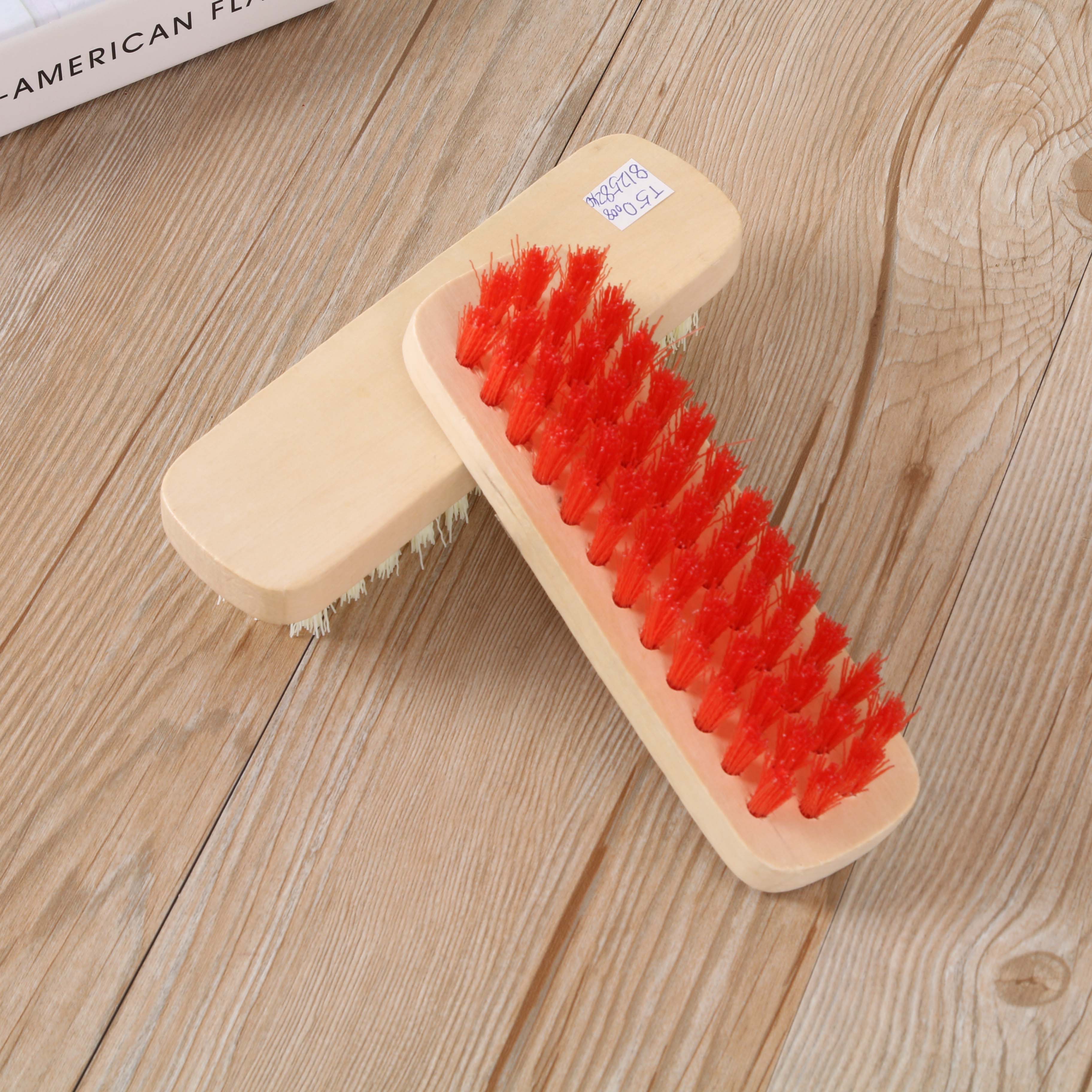 Wooden multi-functional laundry brush, powerful cleaning brush, soft-bristled shoe brush, plastic floor brush Specification drawing